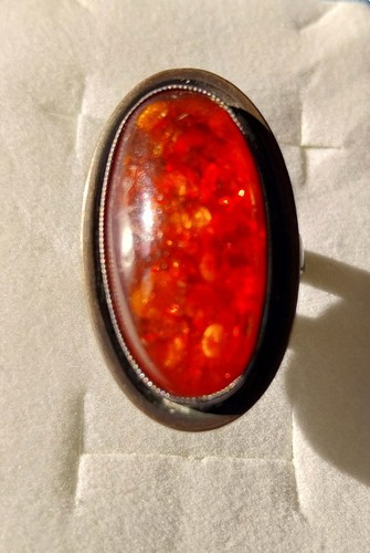 Schöner alter bernstein ring - schöner,
