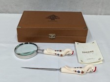 S&S Haddad Besteck Handarbeit Libanon Lupe & Brieföffner Schreibtisch Set