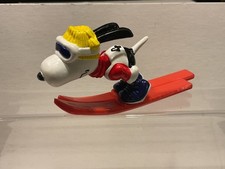 Snoopy Peanuts Schleich Figur 1984 Hong Kong: Skispringer sehr schön