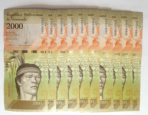 Banknoten venezuela x - banknoten, 10