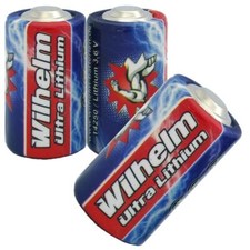 3 x Wilhelm ER14250 mit Box Batterie 1/2 AA Lithium 3,6V 1200 mAh Li-SOCl2