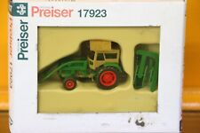 Preiser  HO 17923 Ackerschlepper Deutz  D 6206 + BAAS-Lader + Fritzmeier Verdeck