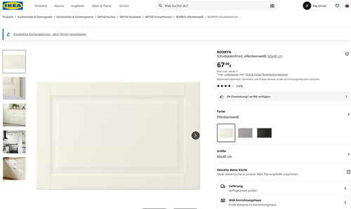 Ikea metod bodbyn efenbein - ikea,