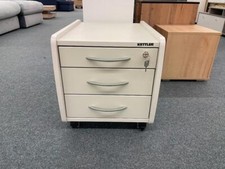 Kettler Rollcontainer Trio Box Rollschrank Weiß/Silber