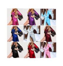 NEU Damen Sexy Spitze Kimono Morgenmantel lila Gr. S Dessous Nachtwäsche Negligé