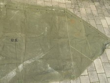 Original US Army Zeltplane Oliv OD WKII 1945 Tent Cover WWII 1. Modell Mint #III