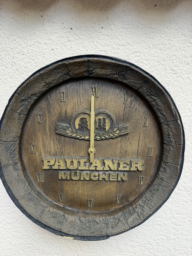 Fassboden wanduhr bier - -,