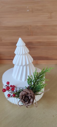 Keramikdose weihnachtlich mit