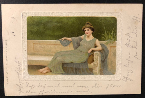 Erotische jugendstil litho - erotische,