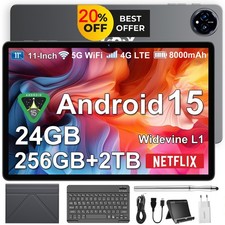 2025 PAD Tablet Android 15 24GB RAM+256GB 80000mAh 11 Zoll 13MP+8MP 5GWIFI USB-C