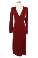 Diane von Furstenberg Damen Kleid Gr. 38 (M) Bordeaux NEU Wickelkleid Midikleid