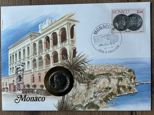 Numisbrief monaco francs - 1,