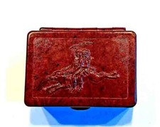 Schwammdose 1950 für Schiefertabfel Bakelit Kinder auf einem Hasen 6,5x6x4 cm