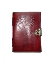 A-Minus-Ware Leder Tage Skizzen Notizbuch Journal Vintage Indien Rose Blume Hand
