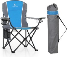  LET'S CAMP Campingstuhl Klappstuhl Faltbar Angelstuhl mit Getränkehaltern  