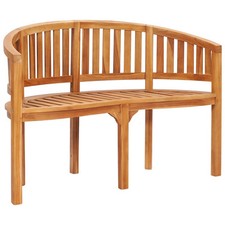 Bananenbank massivholz teak - massivholz,