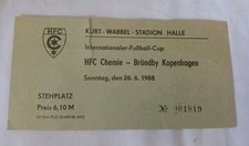 DDR Eintrittskarte HFC Chemie