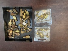 16 x Bodenhalter mit Hülse + 33 Bodenträger Antik