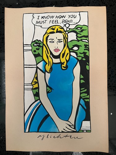 Roy lichtenstein - lichtenstein, (handarbeit)