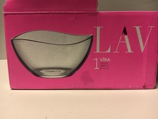 Salatschüssel aus hochwertigem Glas 1880 ml Deko-Schale spülmaschinengeeignete