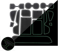 Becherhalter-Matten und Einsätze für Honda RAV4 (2019–2022)Autozubehör-Set, Weiß