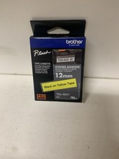 Original Brother TZe-S631 / TZeS631 Schriftband 12mm x 8m sw / gelb ( P-touch )