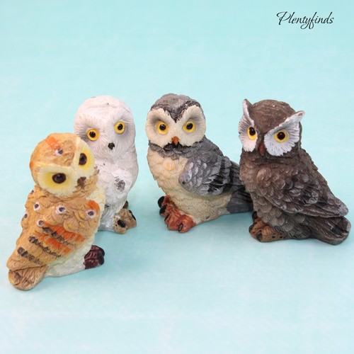 Miniatur eule uhu - uhu, tierfiguren