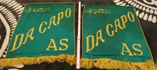 2 Alte Fahnen/Wimpel Gesangsverein(?) *DA CAPO AS* alter unbekannt