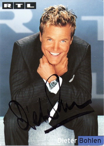Dieter bohlen autogramm karte - bohlen,