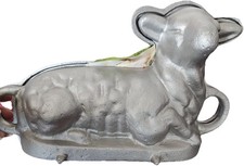 Backform Lamm aus Aluminium – 2-teilig, Osterlamm Kuchenform