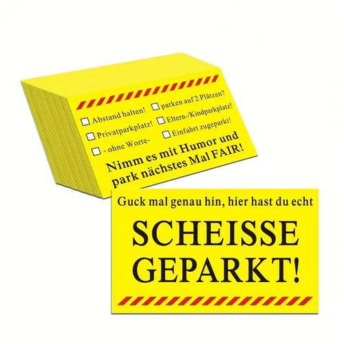 Parkkarte falsch parkieren