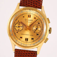 Gigandet Suisse Chronograph - Herrenarmbanduhr in 18ct Rotgold - 1960er Jahre