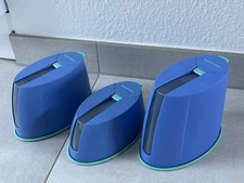 Tupperware Trendsetter 3er Set 750ml. , 1,2 l , 1,6 l Vorratsdose.Türkis blau