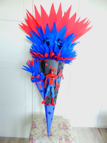 Schultüte spiderman figur mit - schultüte,