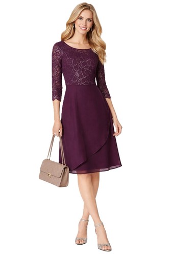 Marken abend kleid mit spitze - abend,