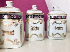 Antik 6x Porzellan Dose