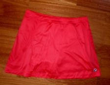 schöner FILA Damen Tennisrock mit Innenhose, Sportrock, Laufrock Rot  Größe L/40