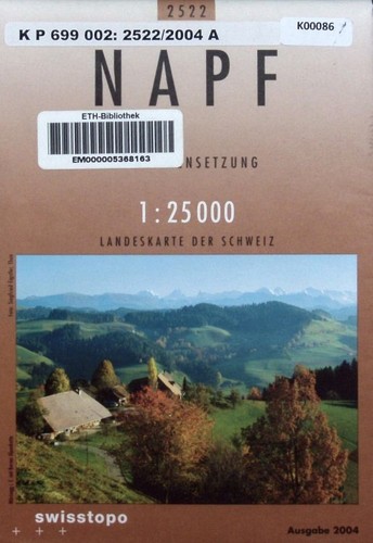 Napf landeskarte der schweiz - der,