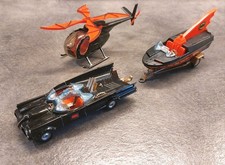 Corgi Geschenkset 40 1970 Batman Batmobile 267 Batboat Trailer 107 & Batcopter 925