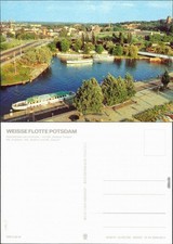 Templin Hafenbecken  MS Seebad Templin MS Potsdam MS Nedlitz und MS Caputh 1982