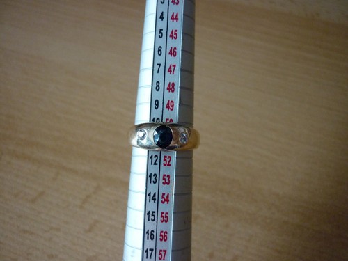Bandring saphir diamanten 585 - bandring,