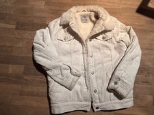 Wollweiße Cord-Jacke von
