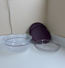 Tupper - Tupperware - Tafelperle - 3,5 Liter  & 1,3 Liter - Lila / Beere