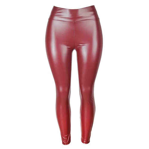 Damen skinny leder leggings - skinny, pu