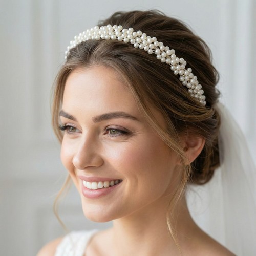 Eleganter braut haarreif mit - eleganter,