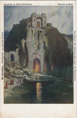 Farbpostkarte die riesenburg - farbpostkarte,