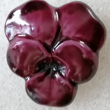 Brosche Veilchen Plastik