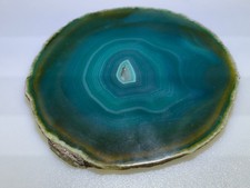 ACHAT Scheibe blau-grün ca. 15cm Durchmesser, ca. 8mm dick