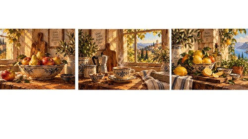 3er set küchenbilder - 3er,