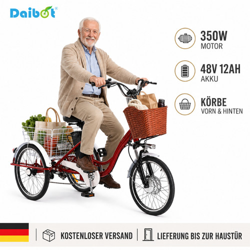 Senioren trike daibot - senioren, 350w